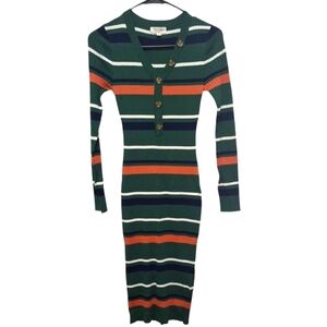 Full Circle Trends Long Sleeve With decorative buttons Women's Dress Size M NWT